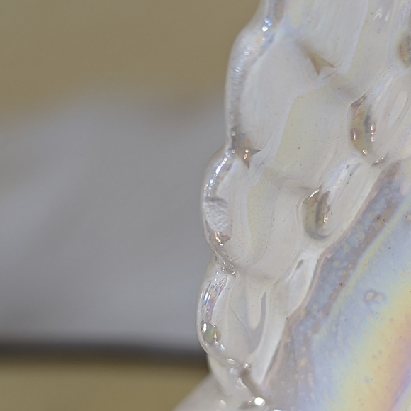 Vintage Studio Art Ceramic Kissing Angels Christmas Iridescent  Glaze 8in - Picture 5 of 8